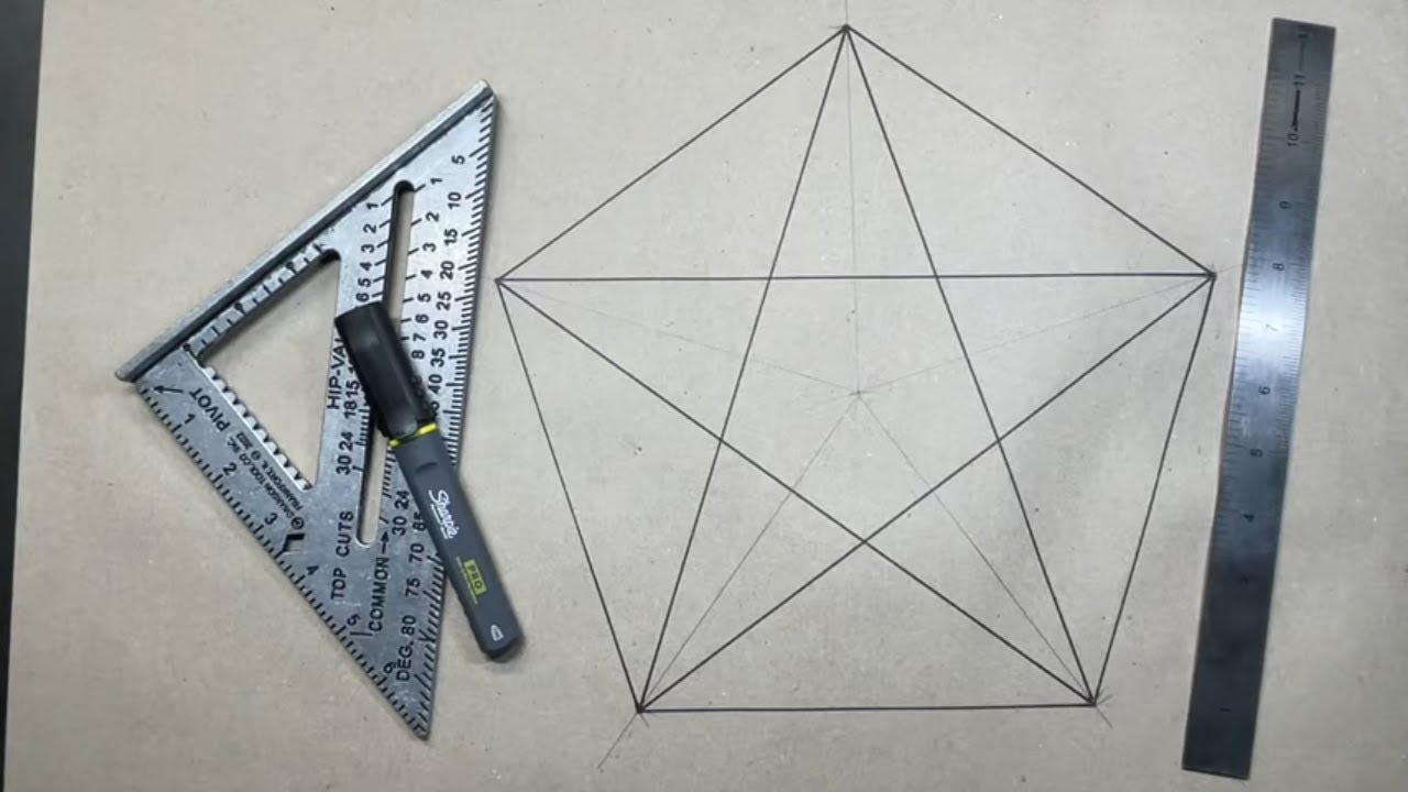 Speed Square Tricks - Draw A Pentagon