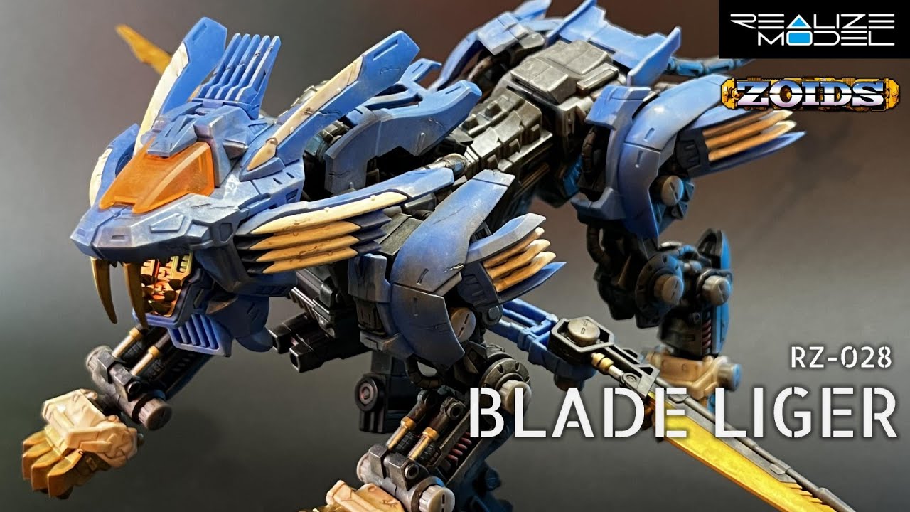 RMZ Blade Liger с литой окраской, выветриванием и обработкой повреждений! Zoids