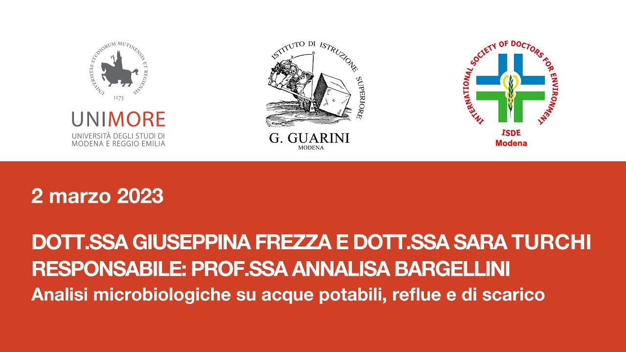 Analisi microbiologiche su acque potabili, reflue e di scarico - GIUSEPPINA FREZZA, SARA TURCHI