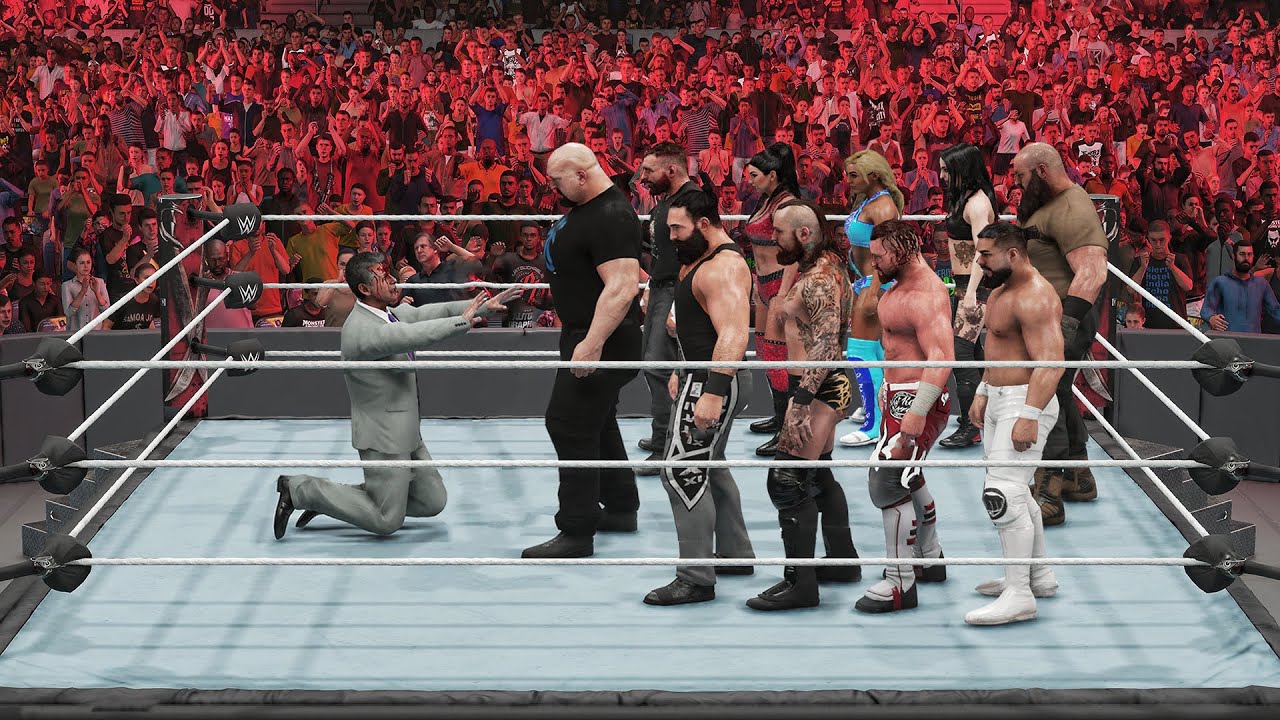 WWE 2K Former WWE Superstars Destroy Mr. McMahon!
