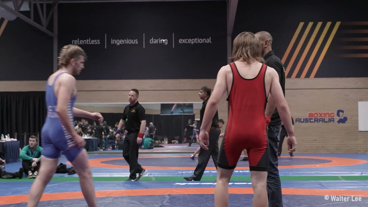 CHRIS BAKER vs ISAAC DOBBS  [4K VIDEO]  -  AUSTRALIAN NATIONAL WRESTLING CHAMPIONSHIPS 2022