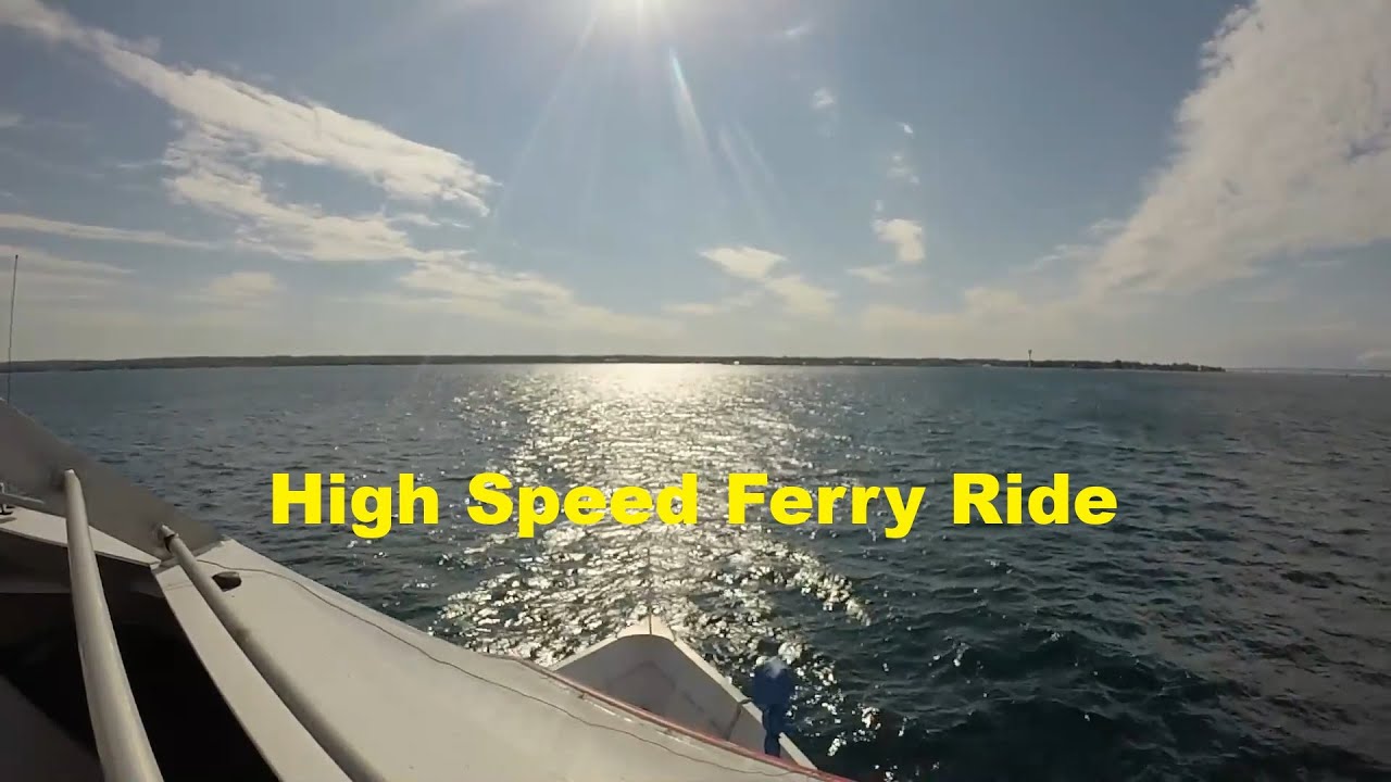 Lake Huron High Speed Ferry from Mackinac Island, MI to Mackinaw City, MI