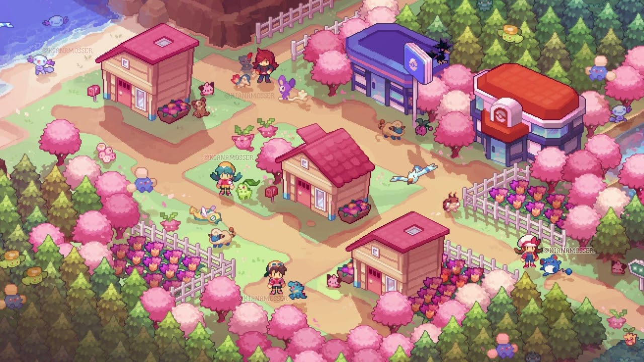 Cherrygrove City | LoFi | 🎵 - Pokémon HeartGold & SoulSilver