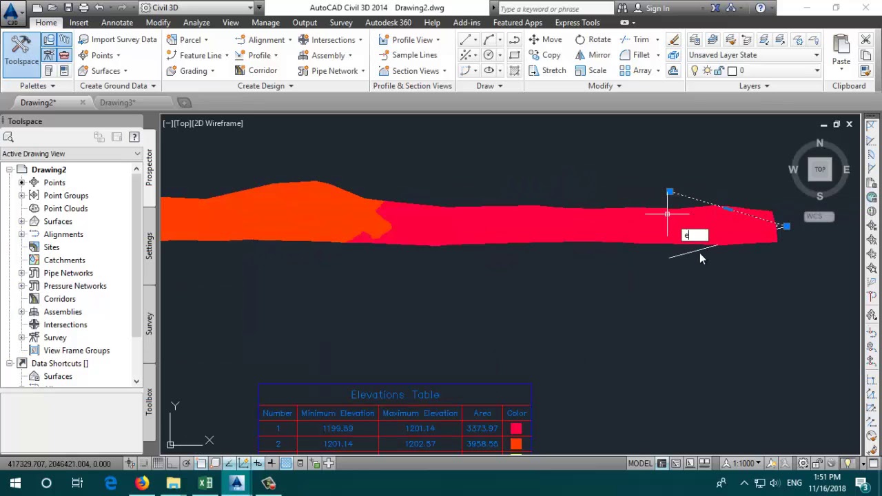 CIVIL 3D (MAKE ALIGNMENT , PROFILE AND DESIGN LEVEL FOR CANAL)