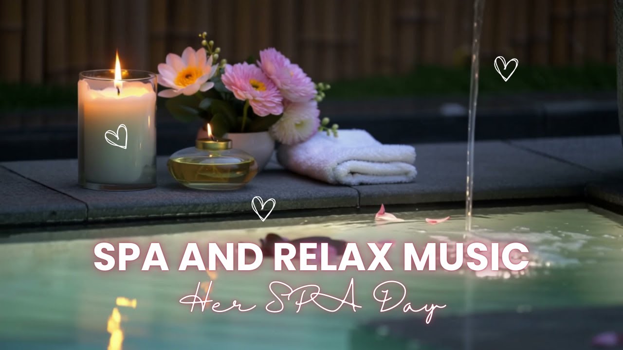 💗 Bamboo Garden Spa & Relax Music • 3 Hours Gentle Outdoor Water Ambience | Her SPA Day 🌸