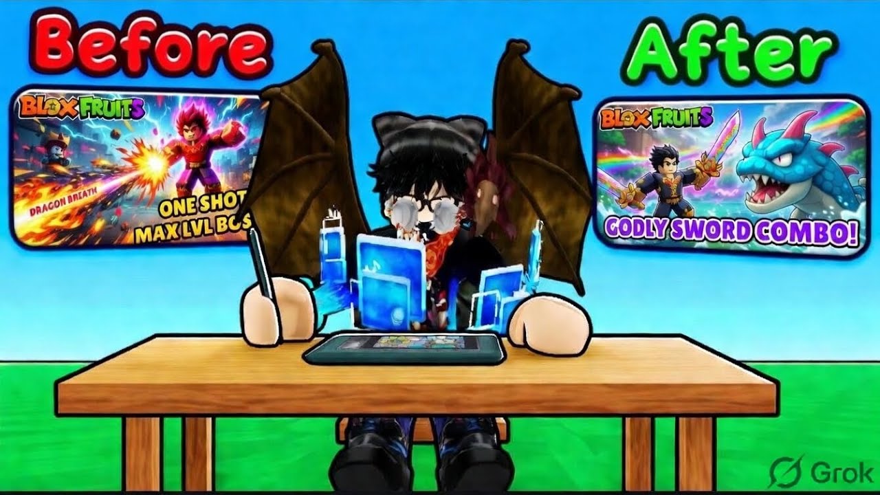 How to make thumbnails for Roblox easily with Grok AI