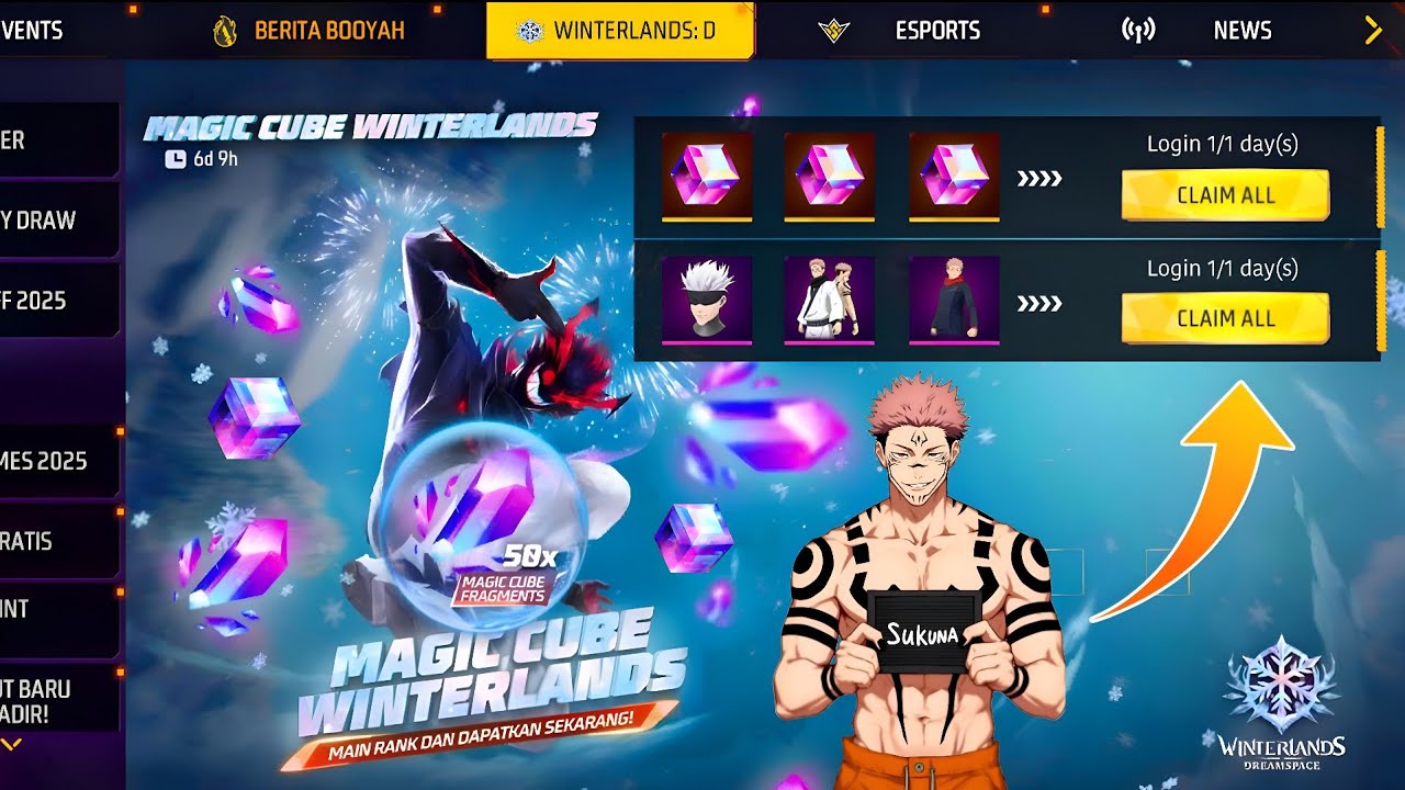 FREE MAGIC CUBE 🧊🤯 CLAIM ✅ FREE REWARDS 🎁 FF NEW EVENT 💎 AMAZING LUCK 🤞 GARENA FREE FIRE 🔥🔥