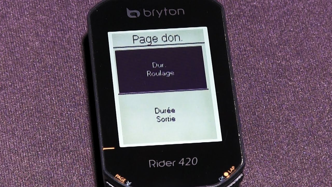 TUTO : ACTIVER LA PAUSE INTELLIGENTE SUR UN BRYTON RIDER 420