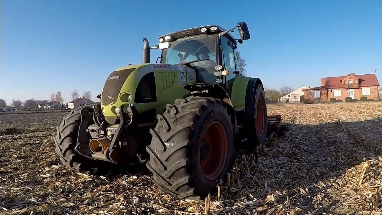 ☆Tyle nawozów, że aż biało😅☆Orka zimowa i talerzowanie 2021☆Claas Arion640 i John Deere 5720☆