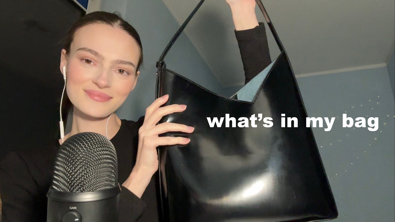 ASMR what's in my bag?