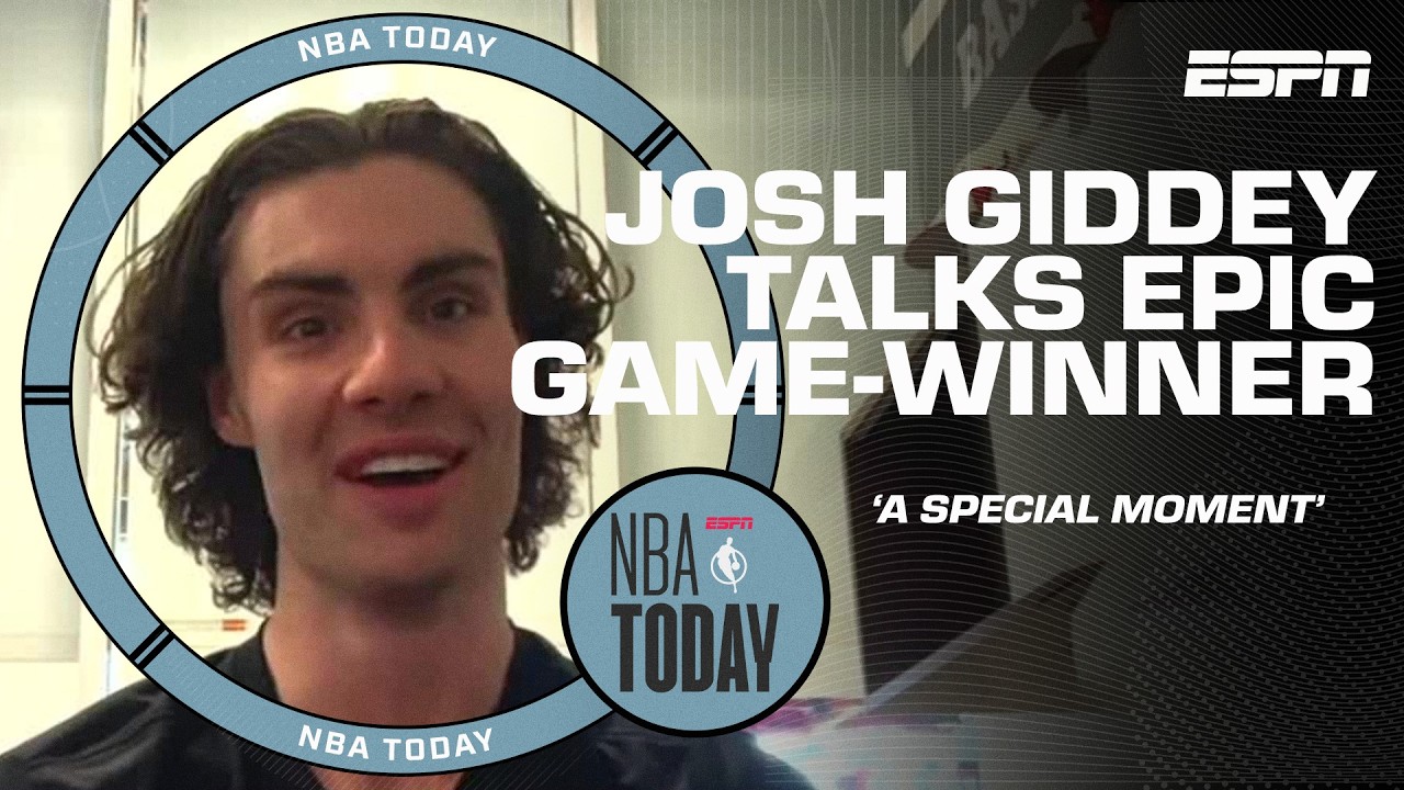 Josh Giddey speaks on his EPIC game-winner vs. Lakers - 'It was a special moment' 🙌 | NBA Today