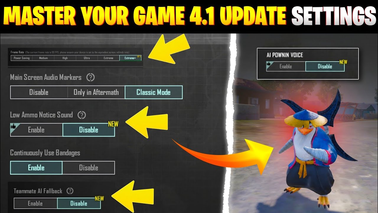 🔥All New Settings In 4.1 Update | AI POWNIN VOICE | Must Try!