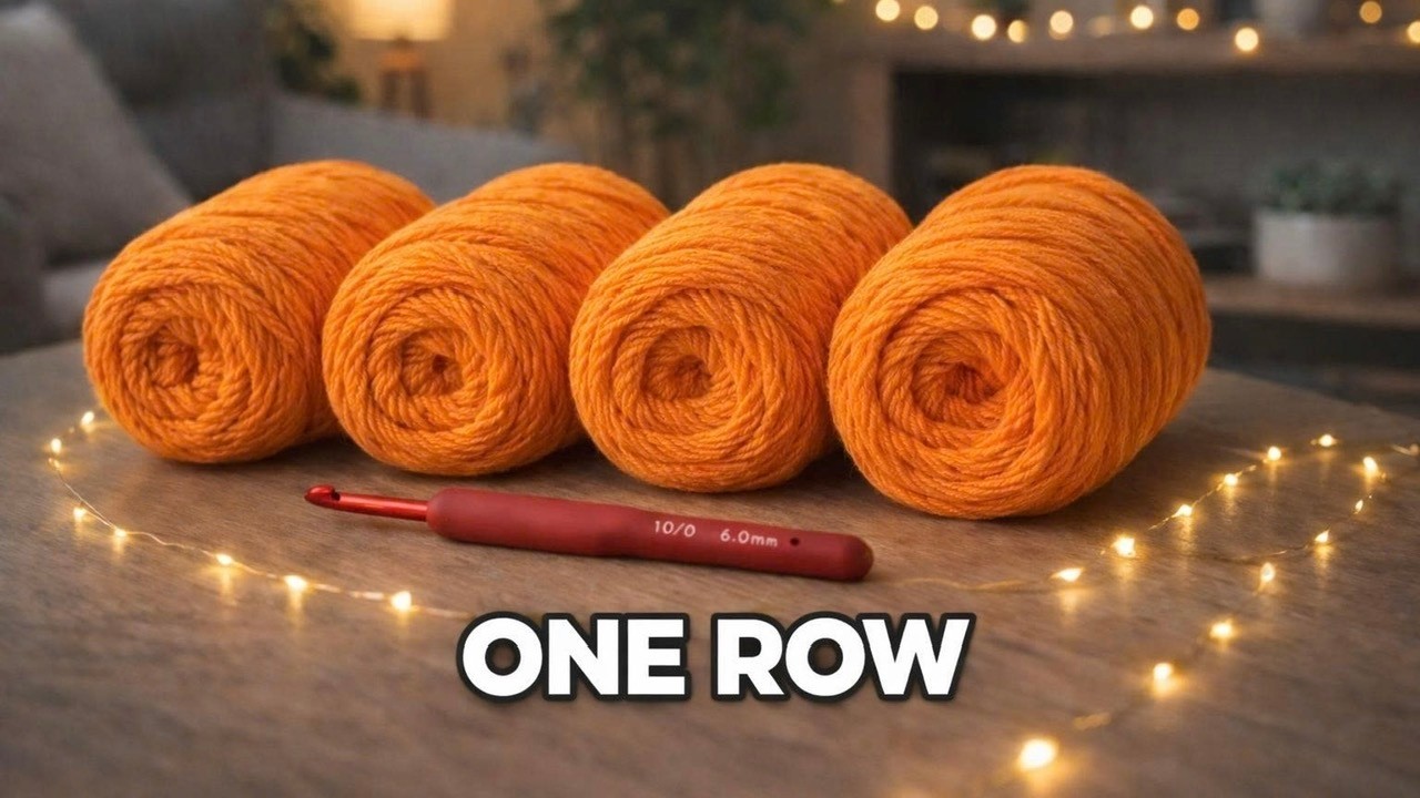 ONE ROW REPEAT – YOU’LL WANT TO CROCHET THIS ALL DAY / CROCHET PATTERN