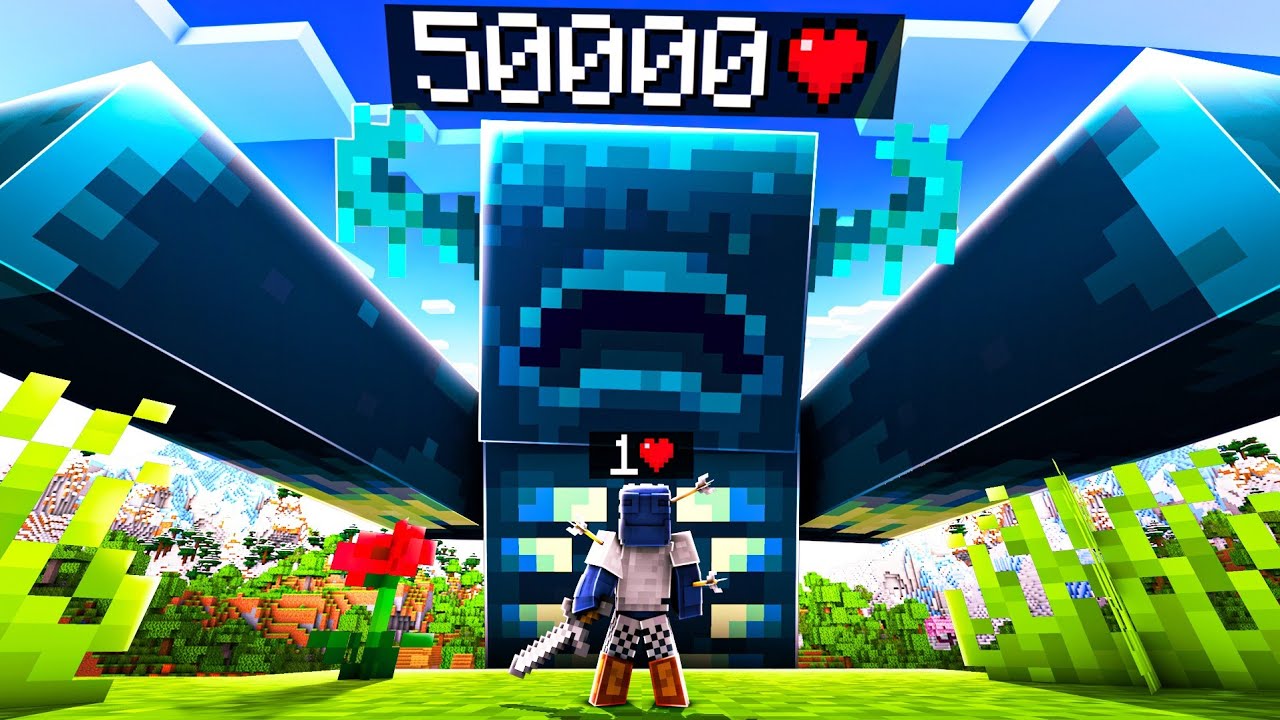 Minecraft, aber LEBEN = GRÖSSE...