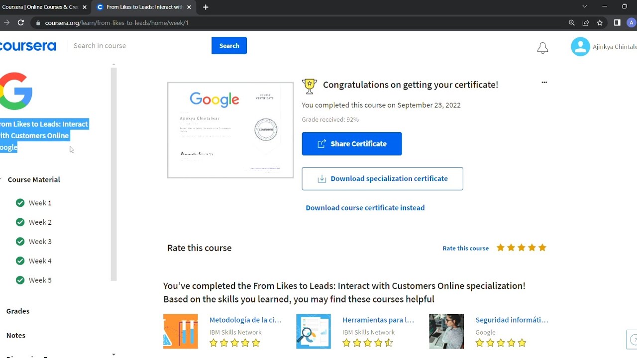 Coursera Quiz answers Digital Marketing From likes to leads Interact with customers online