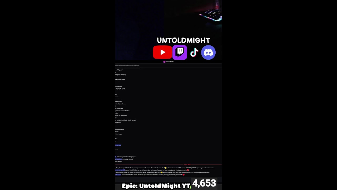UntoldMight the Unc Is Live | Playing Games with Viewers | Fortnite, Fall Guys, and Rocket League