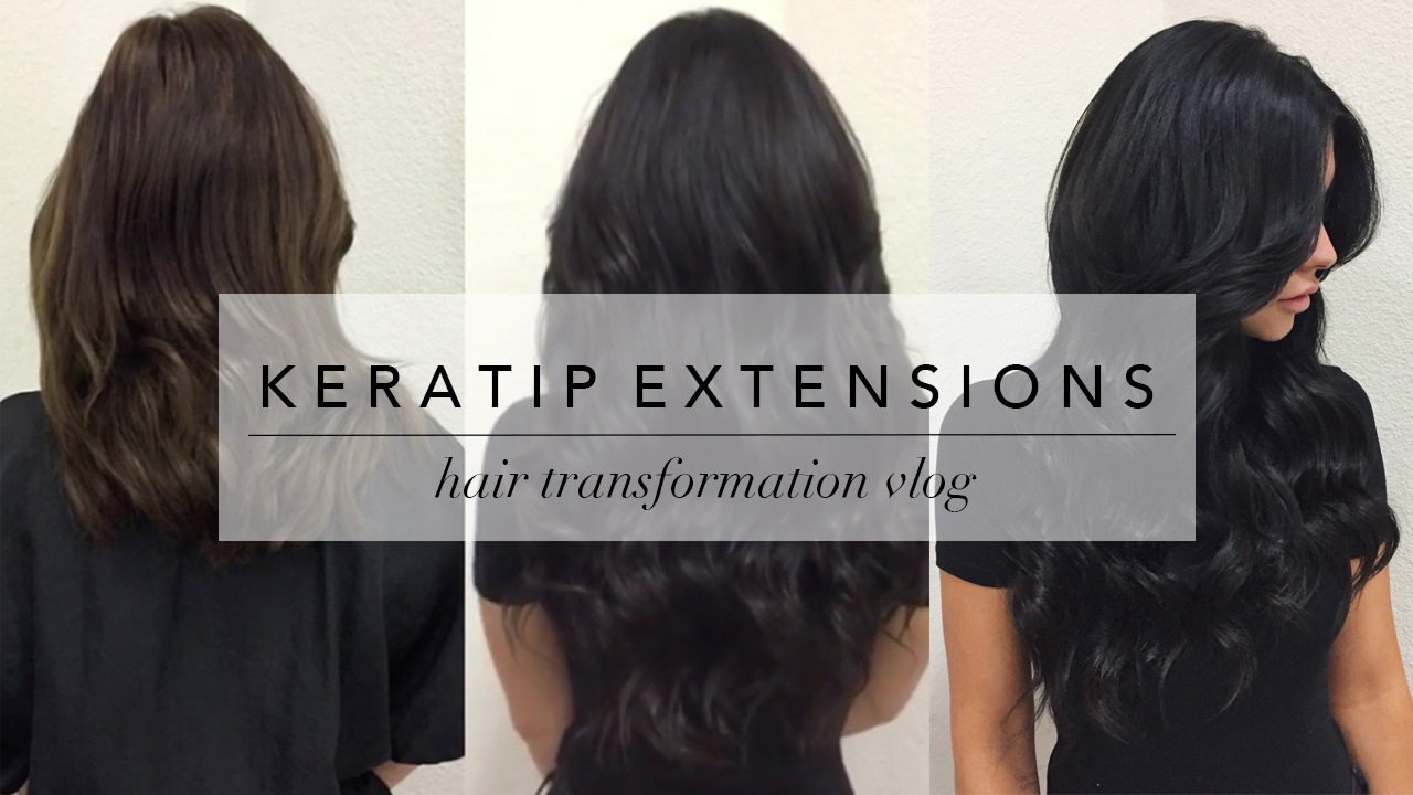 HAIR TRANSFORMATION VLOG: KERATIP EXTENSIONS // ELLEKAE
