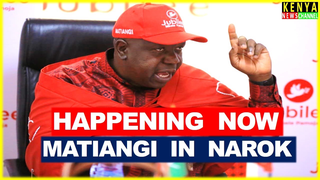 LIVE - Matiangi to address the Nation from Narok Jubilee Party Meeting
