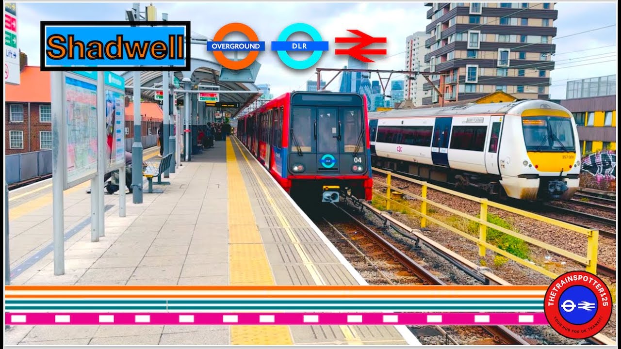 Trains at Shadwell Station! - ELL/DLR (24/05/2025)