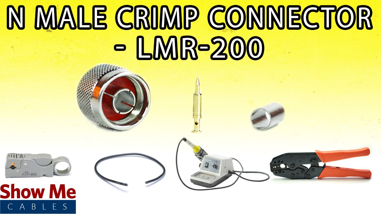N Male Crimp Connector For LMR-200 - Perfect For DIY Installs!