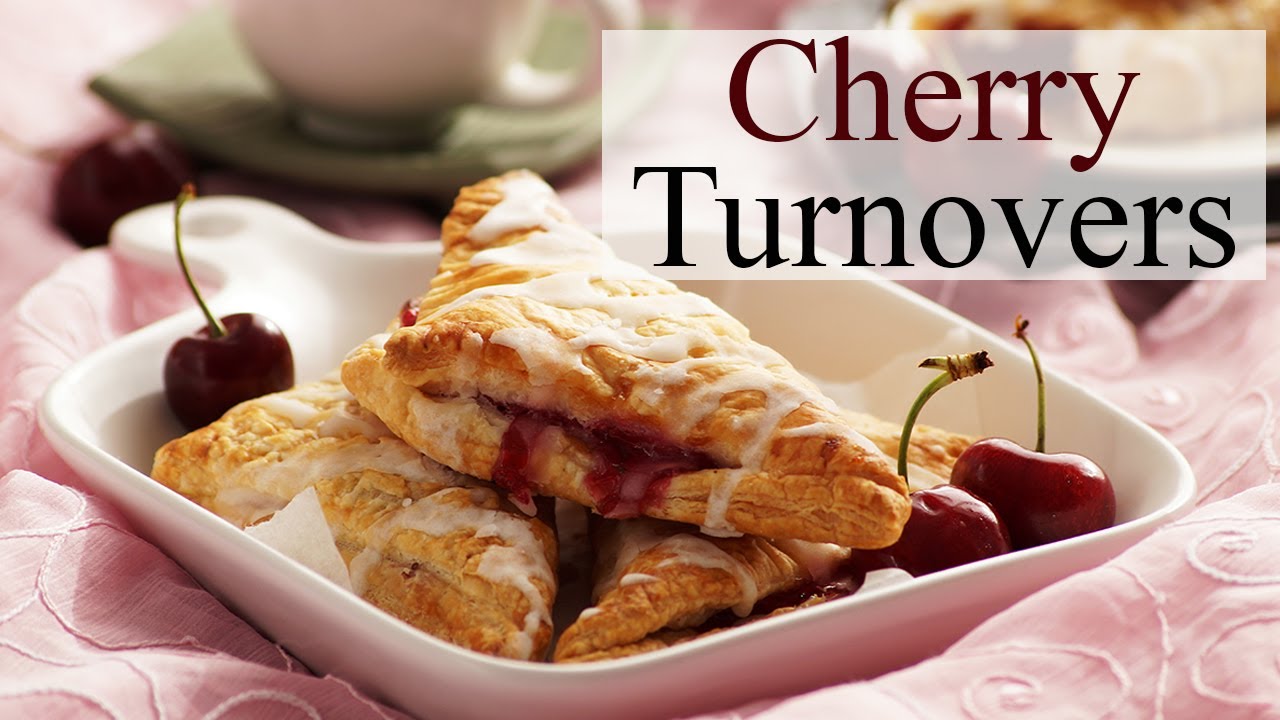 Easy Cherry Turnovers Recipe with Puff Pastry