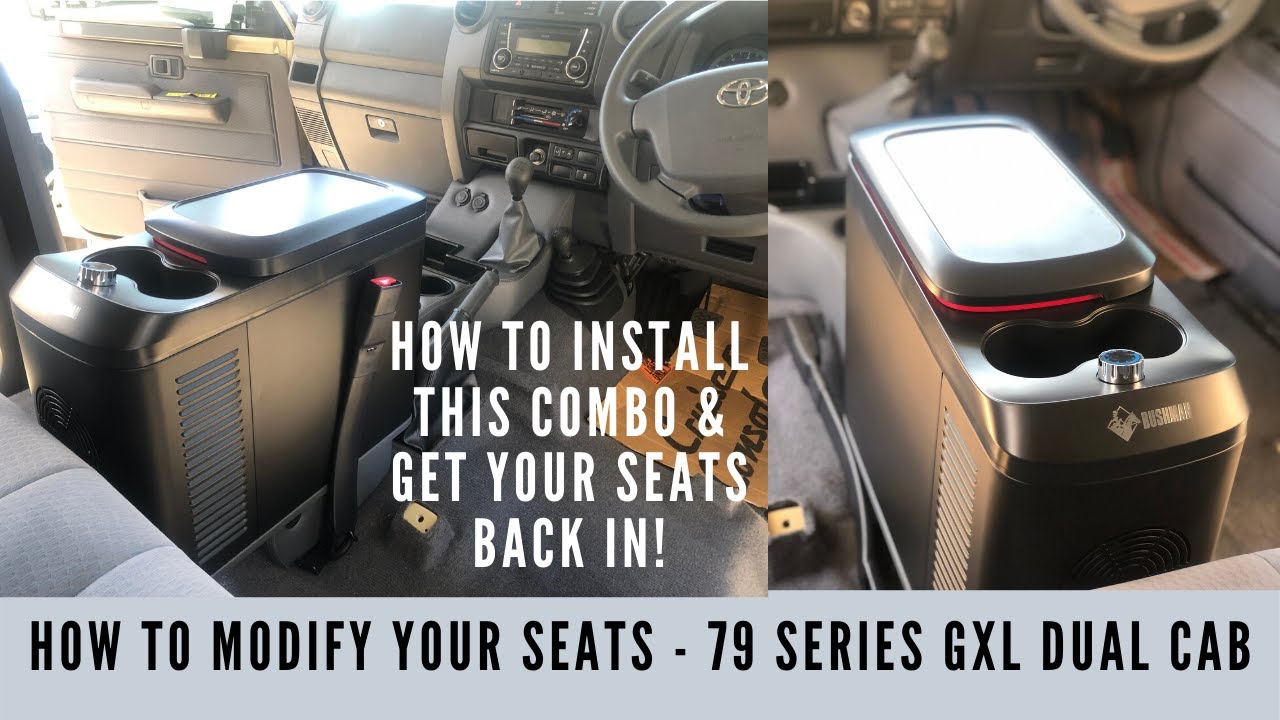 Seat Modification- How to install Department of Interior Console & Bushman Roadie 79 Series Dual Cab