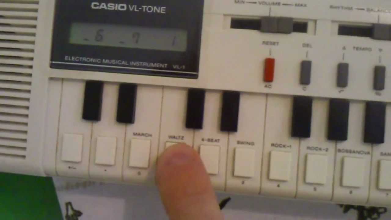 Casio VL tone, through Monotron filter.