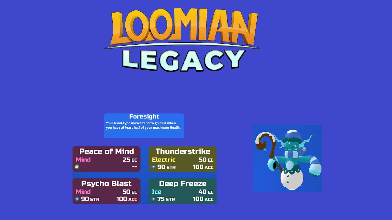 Is Thawmin Bad, or Did I get Unlucky. Loomian Legacy PVP.