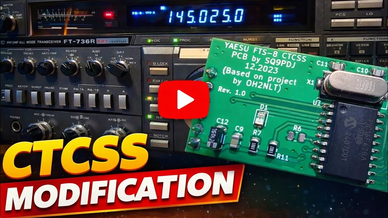 Instalacja modułu CTCSS w Yaesu FT 736R