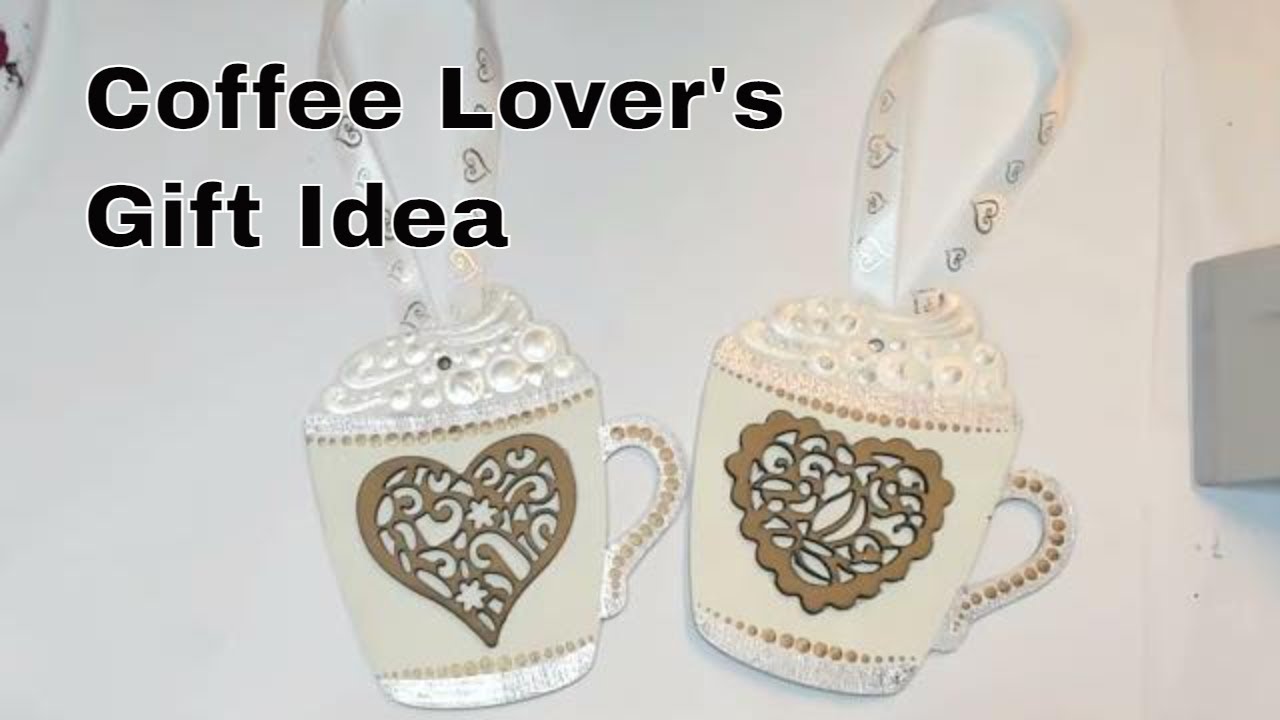 Hand Painted Coffee Mandala Ornament ~ Wood Mug Shape ~ DIY ~  Miranda Pitrone Art