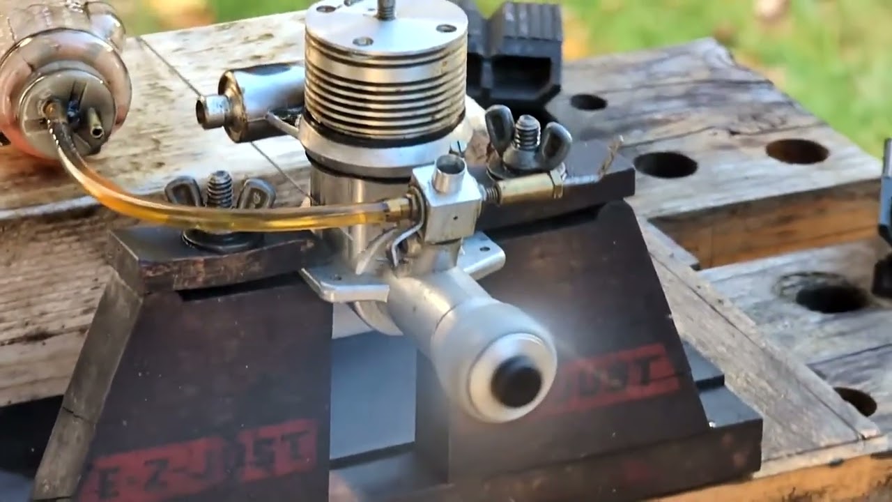 Powerful Paw 35 diesel model airplane engine First Runs.