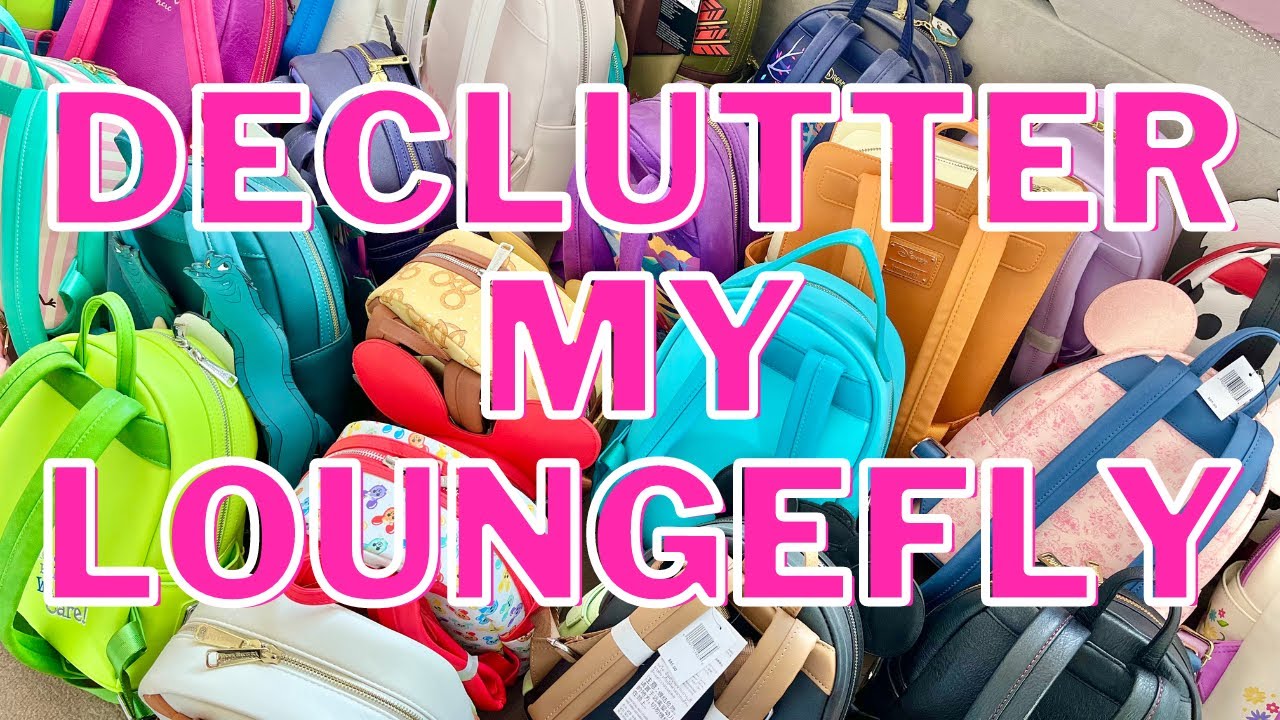 Decluttering My Disney Loungefly Backpacks #disney #loungefly #disneyloungefly #loungeflybackpack