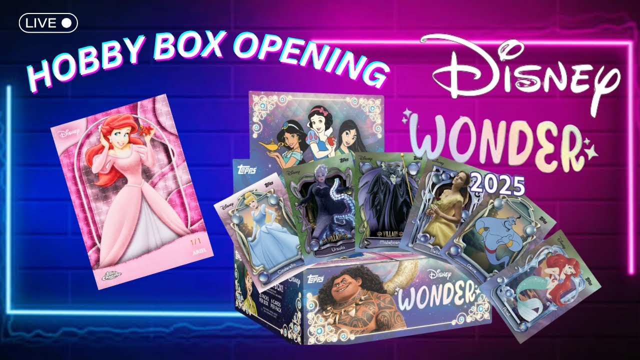OPENING 2025 TOPPS DISNEY WONDER HOBBY BOX    - FIRST LOOK AT NEW PRODUCT🚨