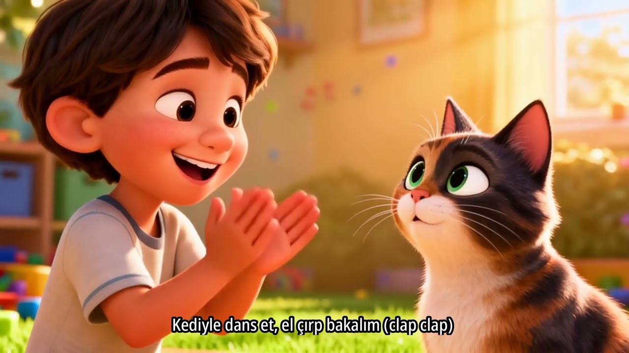 Kedi Şarkısı 🐱 | Hayvanları Öğreniyorum | Eğlenceli ve Eğitici Çocuk Şarkıları