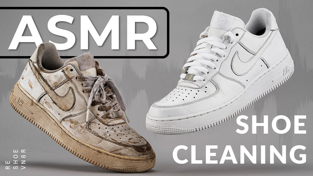 Shoe Cleaning ASMR - Nike Air Force 1