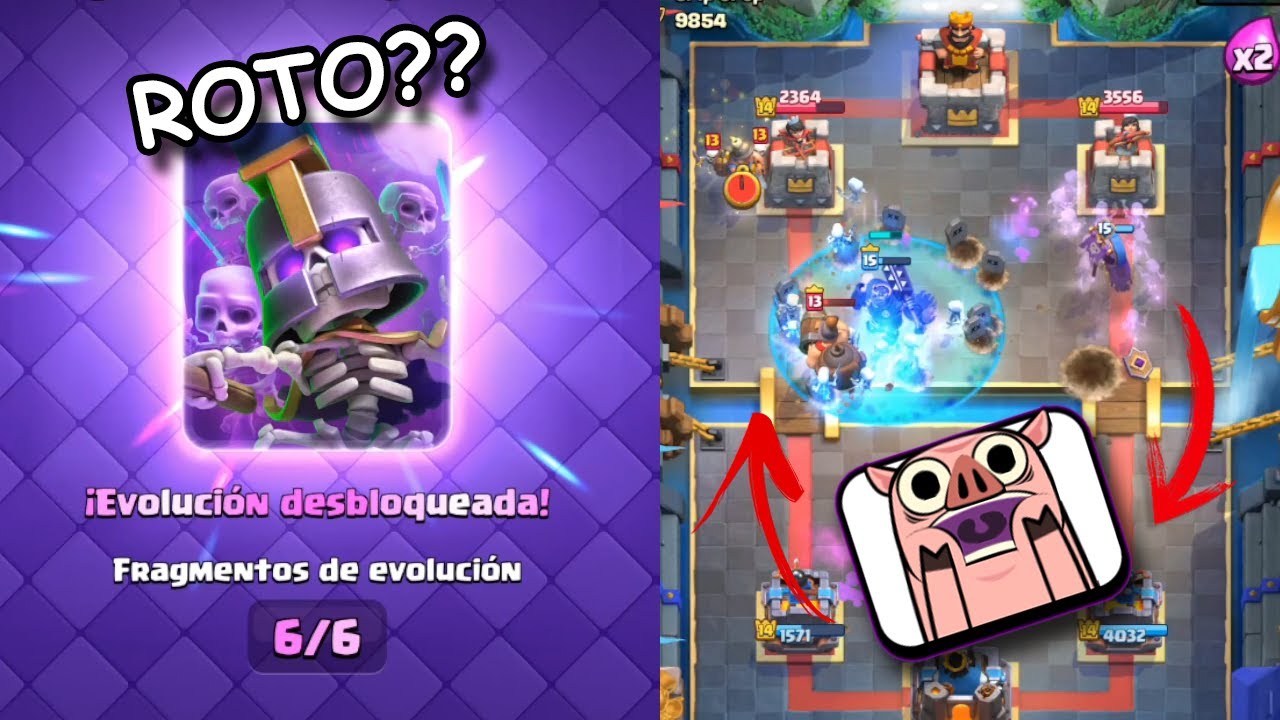 ¡Probando la nueva evolución del ejército de esqueletos!