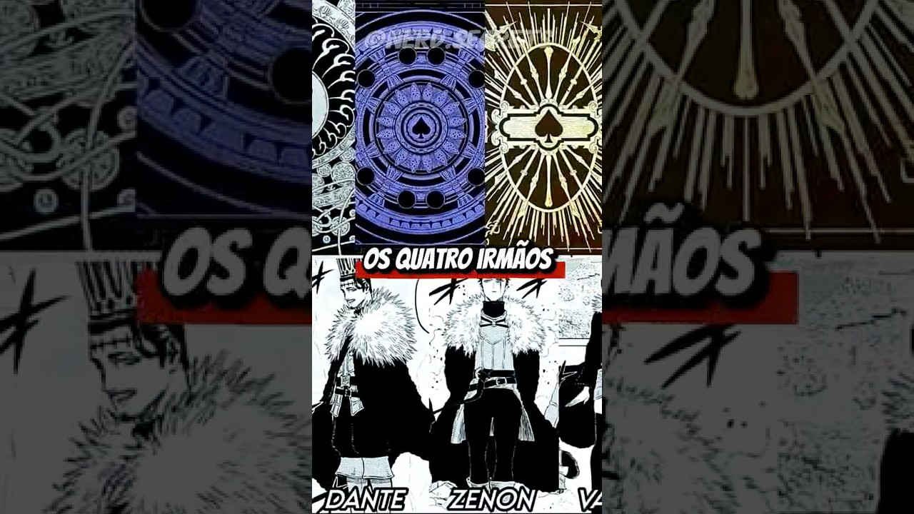 Lucius Zogratis &eacute; irm&atilde;o da triade das trevas em black clover! #blackclover #anime #lucius