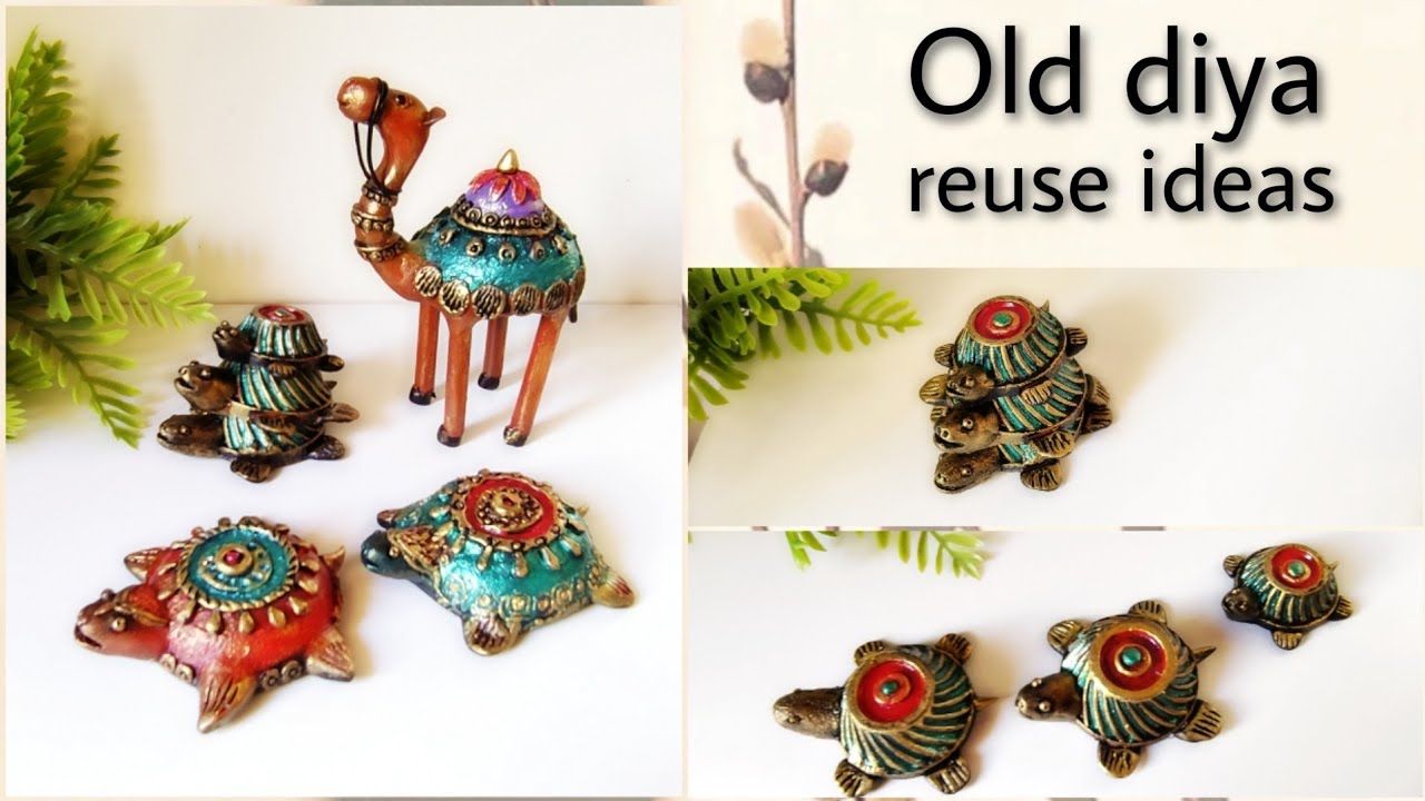 Old diya reuse | best out of waste ideas | old diya craft | old diya decoration | dhokra craft | diy