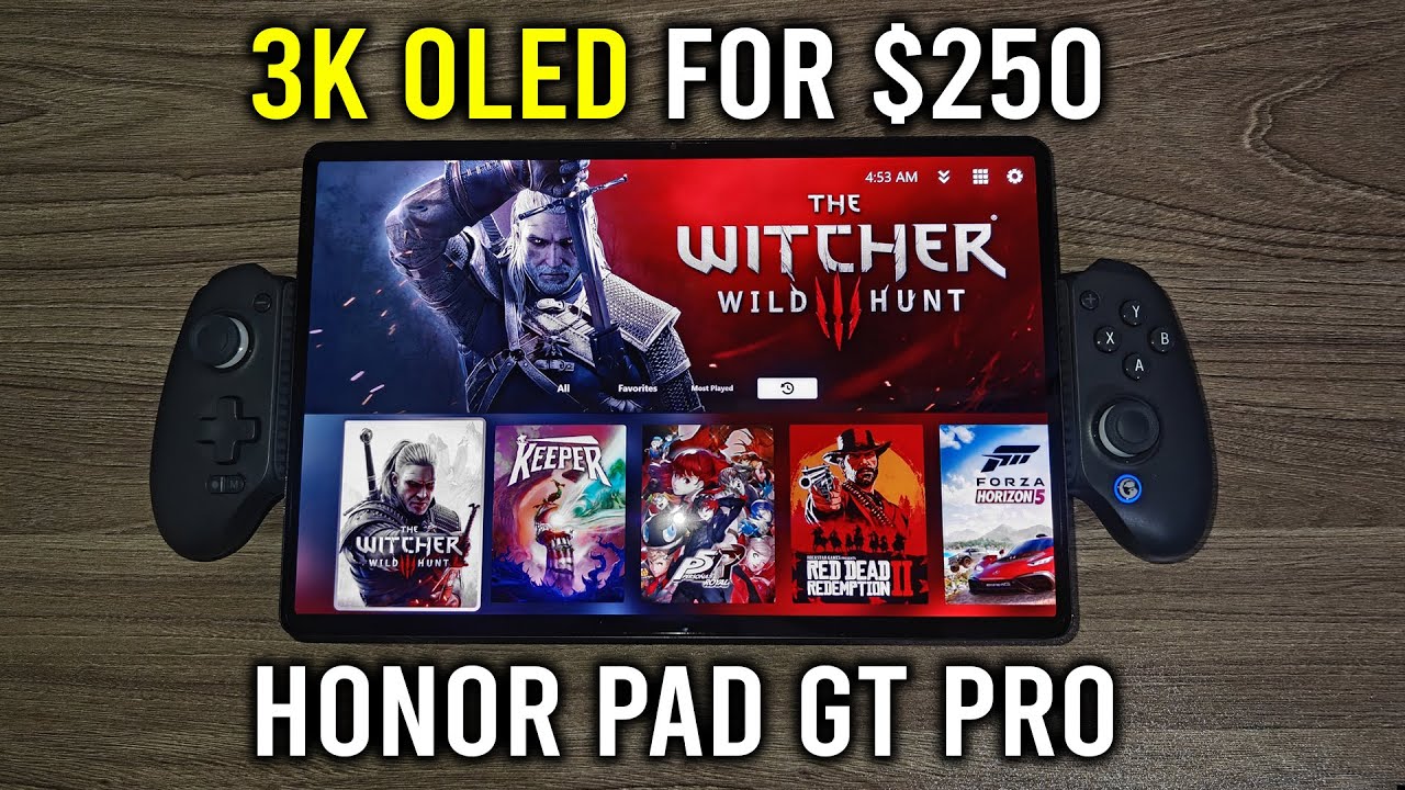 Я купил самый дешевый 3K OLED-планшет, в основном для игр — Honor Pad GT Pro.