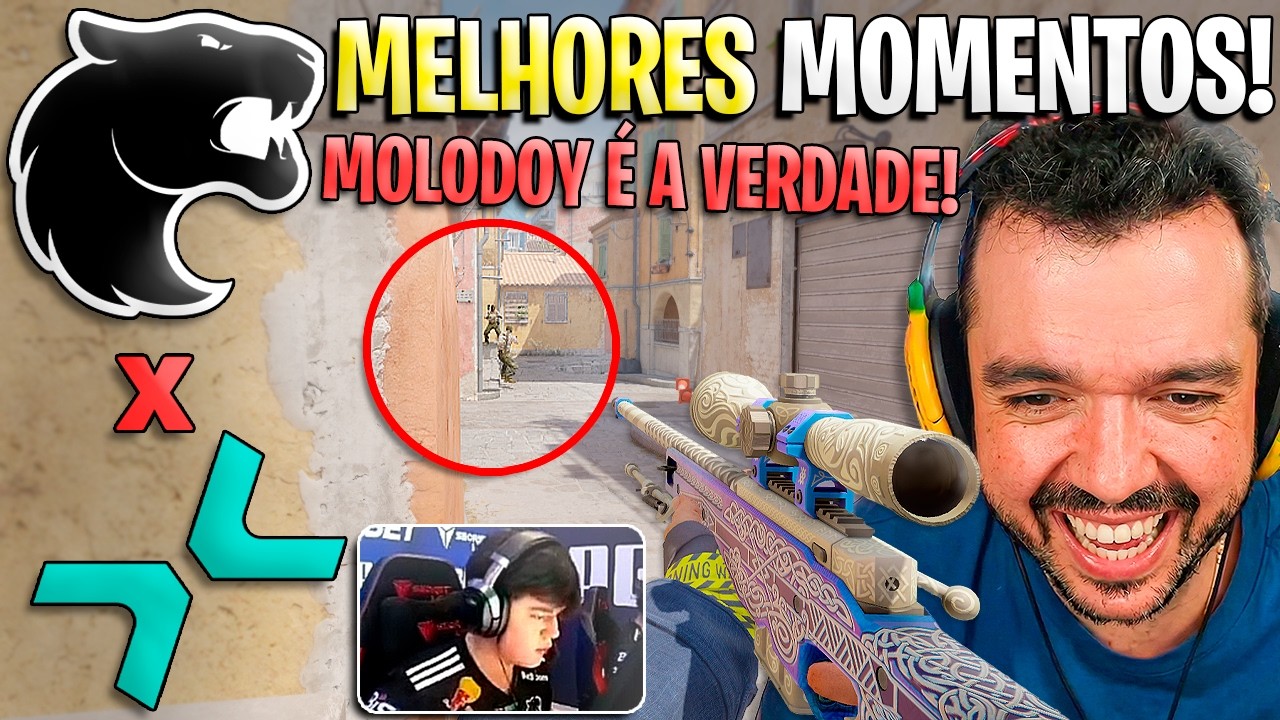 MOLODOY E YEKINDAR DESTRUIRAM!🔥 FURIA x PARIVISION (MELHORES MOMENTOS) - PGL Cluj-Napoca - (GAULES)
