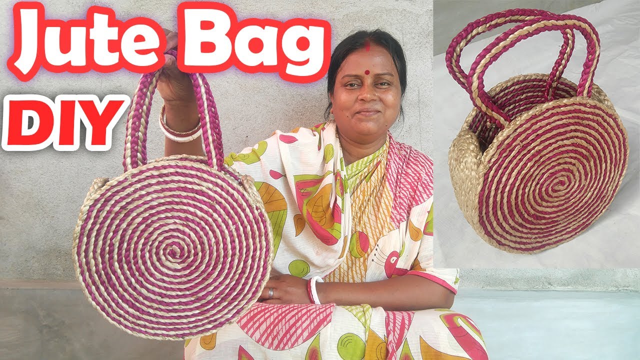 Hand Bag In Lock-Down With Jute Rope, LADIES HandBag | HandBag DIY