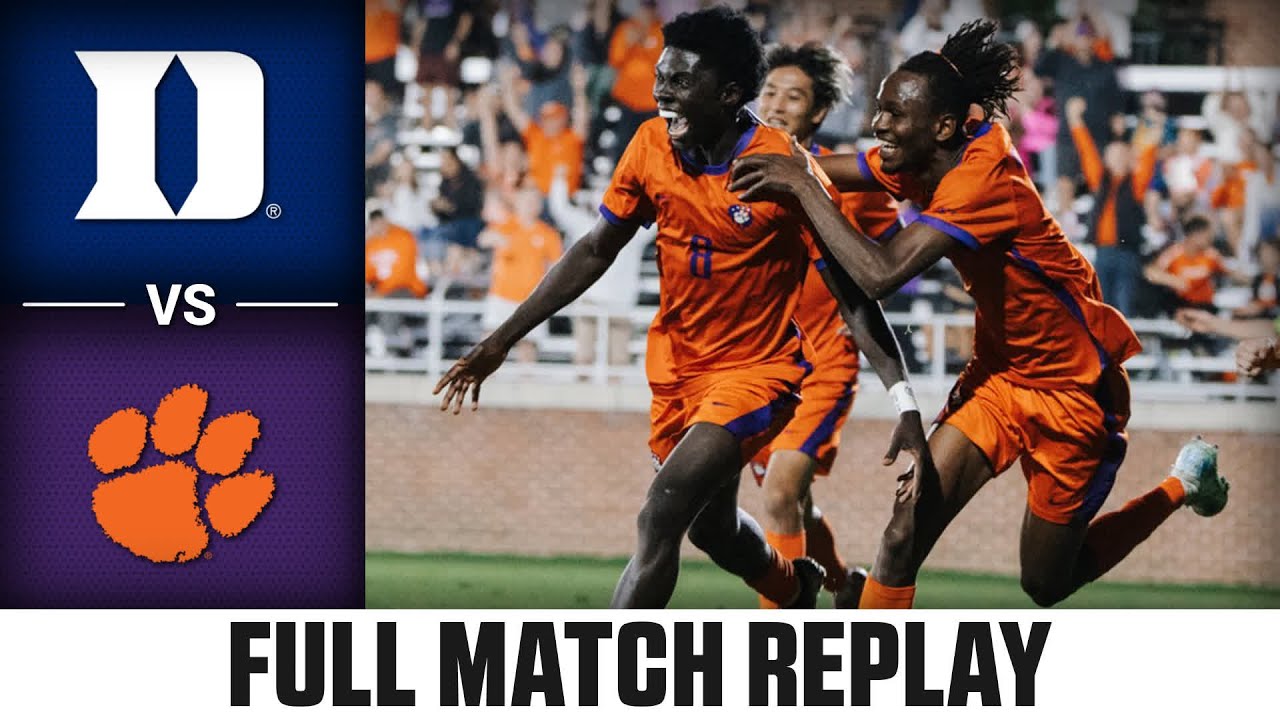 Duke vs. Clemson Full Match Replay | 2025 ACC Men's Soccer