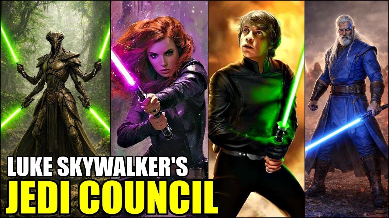 Every Single Member of Grand Master Luke Skywalker's Jedi Council
