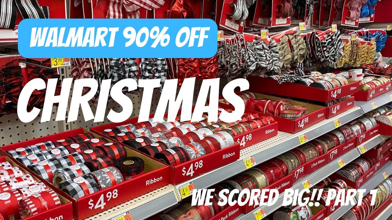 WALMART 90% OFF CHRISTMAS ITEMS 2025!! WHAT DID WE FIND? EVERYTHING…PART 1