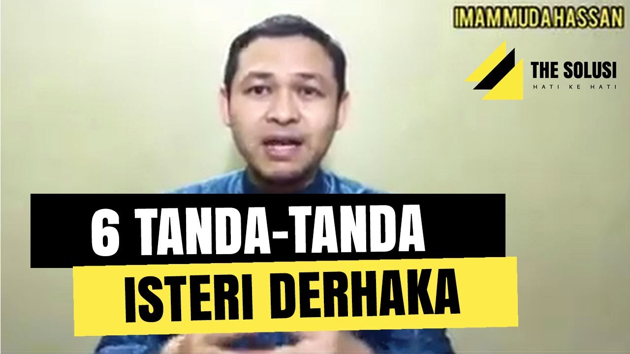 6 tanda isteri derhaka | #THESOLUSI