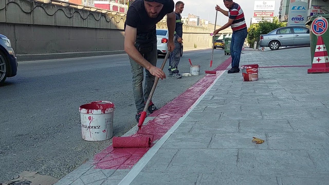 Baskı Beton Tretuvar Boyası Yapıyoruz