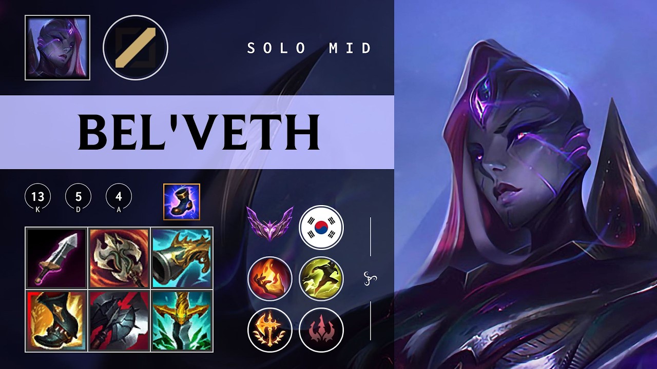 Bel'Veth Mid vs Zed - KR Master Patch 26.05
