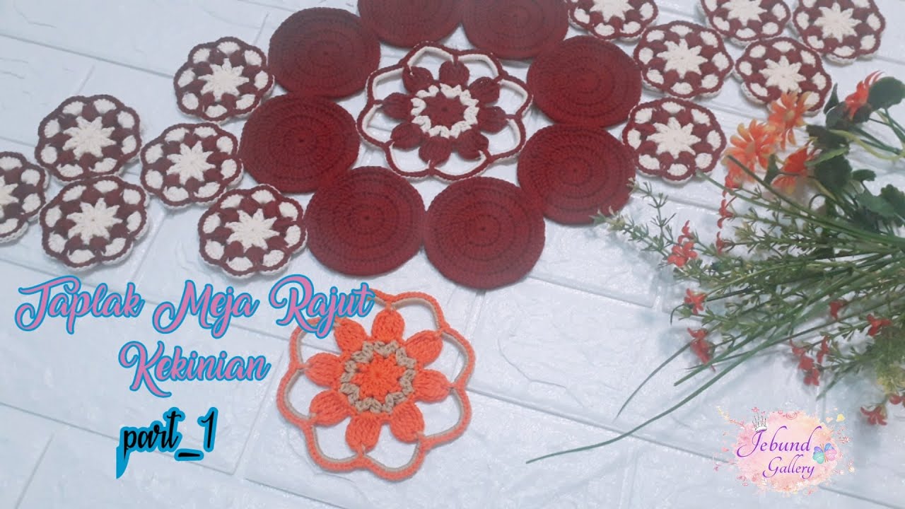 Crochet || Tutorial taplak meja kekinian - table clocht crochet (part.1)