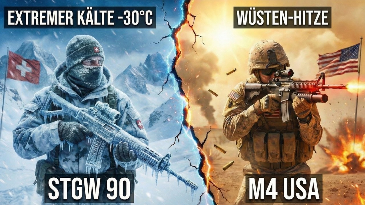 Stgw 90 vs. M4 Carbine Der Härtetest bei -25°C (Wer überlebt)