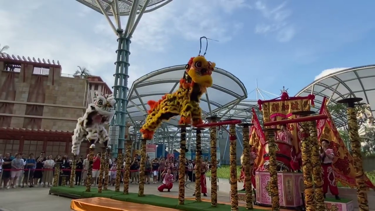 Lion Dance - world champion 2023 Yi Wei at Sentosa